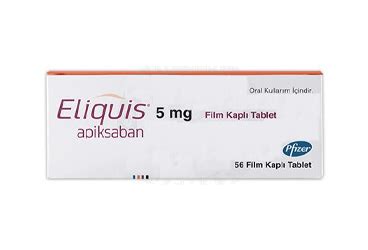 Eliquis 5 Mg Film Kapli Tablet (56 Tablet) Fiyatı
