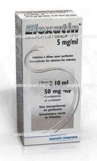 Eloxatin 50 Mg Iv Infuzyon Icin Konsantre Solusyon Fiyatı