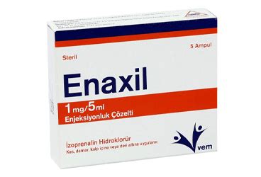 Enaxil 1 Mg/ 5 Ml Enjeksiyonluk Cozelti (1 Ampul) Fiyatı