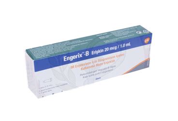 Engerix-b 20 Mcg/ 1ml 1 Enjektor Fiyatı