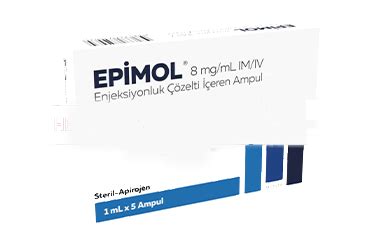 Epimol 8mg/ml Im/iv Enjeksiyonluk Cozelti (5 Ampul) Fiyatı