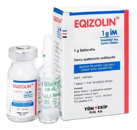Eqizolin- Im 1000 Mg 1 Flakon Fiyatı