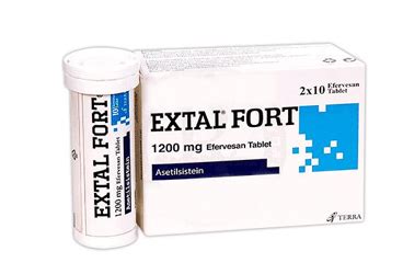 Extal Fort 1200 Mg Efervesan Tablet (20 Tablet) Fiyatı