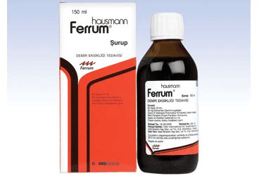Ferrum Hausman 50 Mg / 5 Ml Surup 150 Ml Fiyatı