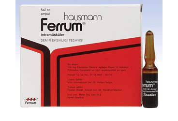Ferrum Hausmann 100mg/2ml Im Enjeksiyonluk Cozelti Fiyatı