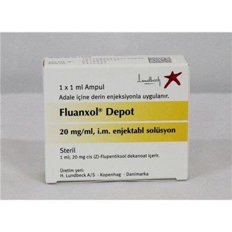 Fluanxol Depot 20mg/ml 1 Ampul Fiyatı