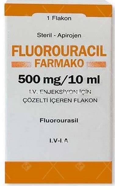 Fluorouracil-farmako 500 Mg/10 Ml Iv Enj. Coz. Icin Flakon Fiyatı
