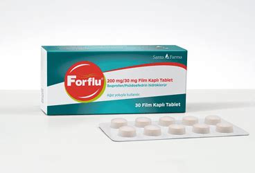 Forflu Plus 200 Mg/30 Mg/2 Mg Film Kapli Tablet (24 Tablet) Fiyatı