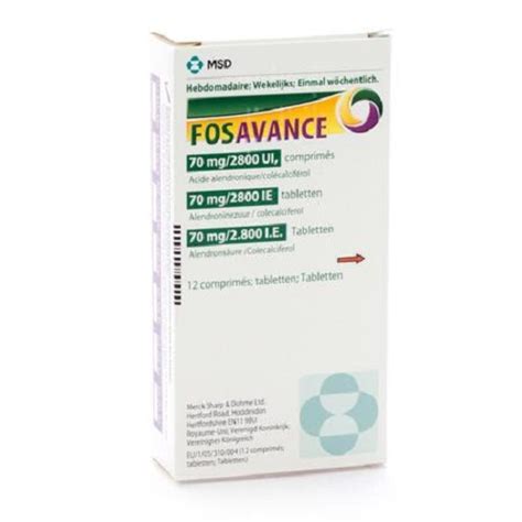 Fosavance 70 Mg/2800 Iu 4 Tablet