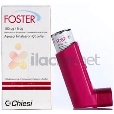 Foster Aerosol Inhalasyon Cozeltisi 100 Mcg/ 6 Mcg 120 Doz Fiyatı