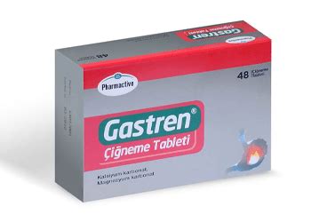 Gastren 680 Mg/80 Mg Cigneme Tableti, Sweet (48 Tablet)