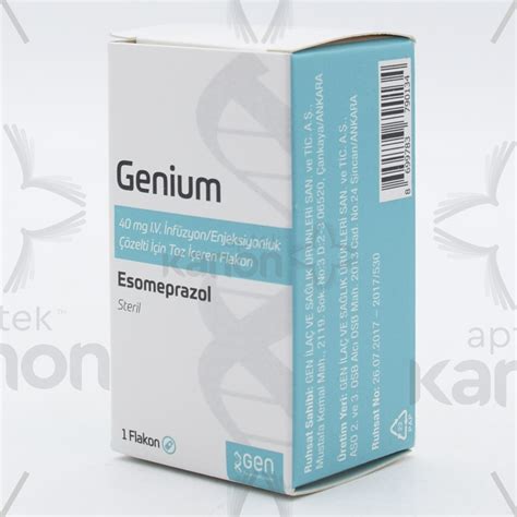 Genium 40mg. Iv Infuzyon Ve Enjeksiyon Icin Liyofilize Toz Iceren 1 Flakon Fiyatı