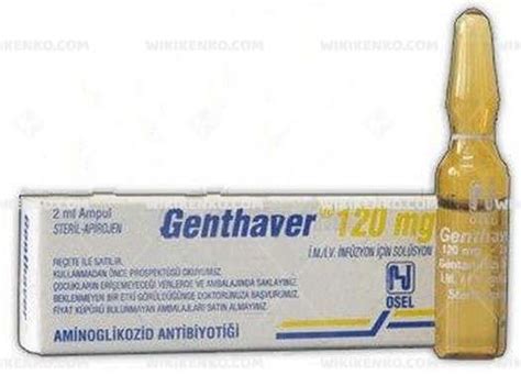 Genthaver 120 Mg 2 Ml X 1 Ampul