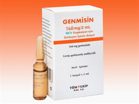 Genthaver 160 Mg Im/iv Infuzyon Icin Solusyon Iceren 2ml X 1 Ampul