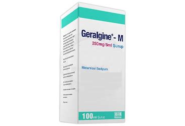 Geralgine-m 250 Mg/5 Ml Surup, 100 Ml