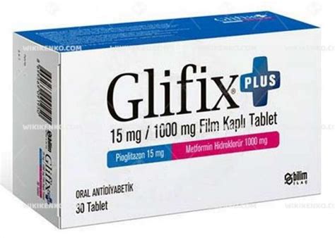 Glifix Plus 15/1000 Mg 60 Film Kapli Tablet Fiyatı