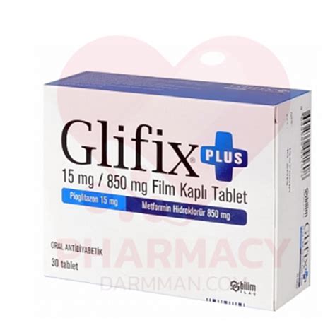 Glifix Plus 15/850 Mg 90 Film Kapli Tablet