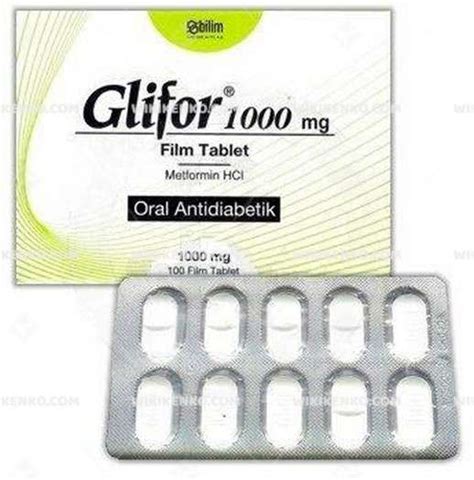 Glifor Sr 1000 Mg Uzatilmis Salimli 112 Tablet