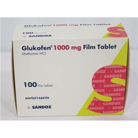 Glukofen 1000 Mg 100 Film Tablet