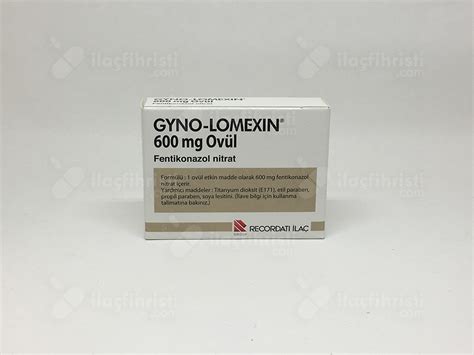 Gyno-lomexin 600 Mg 2 Ovul Fiyatı