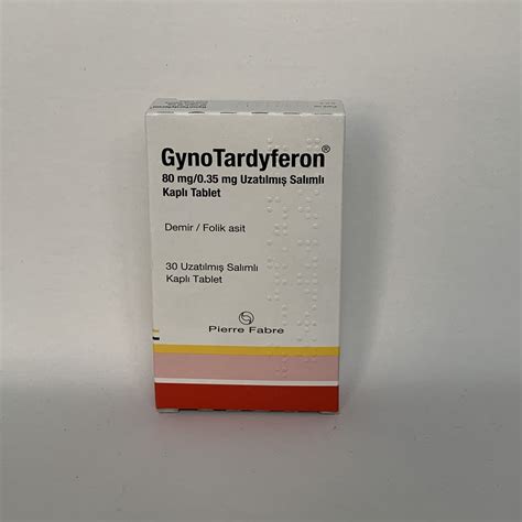 Gynotardyferon 80 Mg/0,35 Mg Uzatilmis Salimli Kapli Tablet