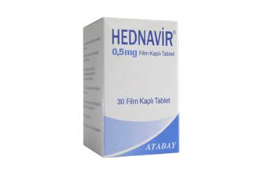 Hednavir 0,5 Mg 30 Film Tablet