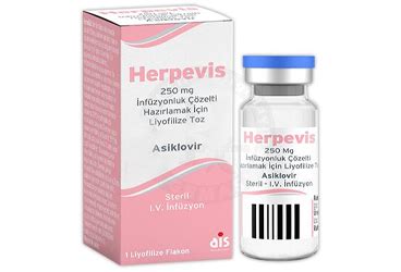 Herpevis 250 Mg Infuzyoluk Cozelti Hazirlamak Icin Liyofilize Toz (1 Flakon) Fiyatı