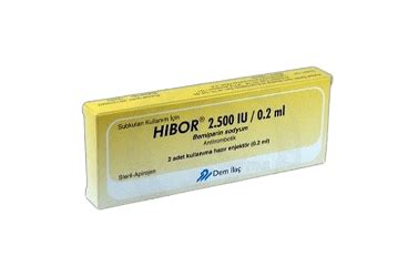 Hibor 2500 Iu/0.2 Ml Kullanima Hazir 10 Enjektor Fiyatı