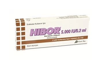 Hibor 5000 Iu/0.2 Ml Kullanima Hazir 2 Enjektor Fiyatı