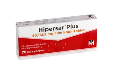 Hipersar Plus 40/12,5 Mg Film Kapli Tablet (28 Tablet)