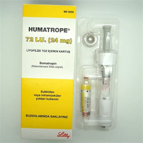 Humatrope 72 Iu (24 Mg) Liyofilize Toz Iceren Kartus Fiyatı