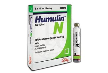 Humulin-nph 100 Iu/ml 3 Ml 5 Kartus Fiyatı