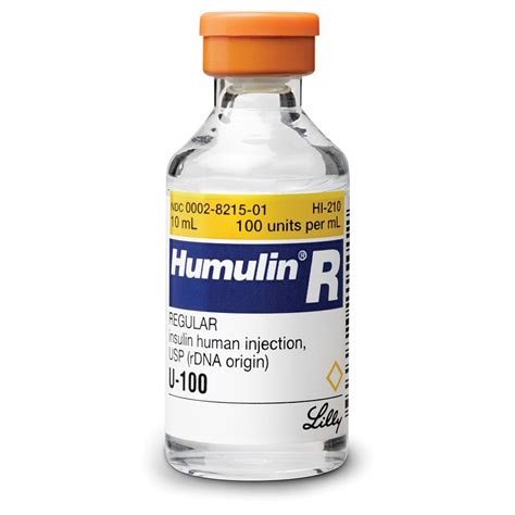 Humulin-r 100 Iu/ml 10 Ml 1 Flakon