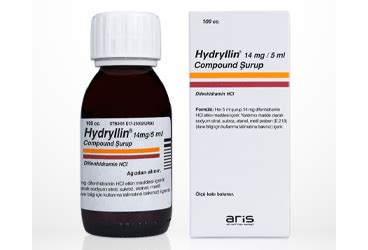 Hydryllin 14 Mg/ 5 Ml Compound 100 Ml Surup Fiyatı