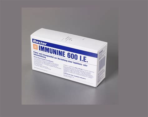 Immunine 600 Iu Iv Infuzyon Icin Liyofilize Toz Iceren Flakon