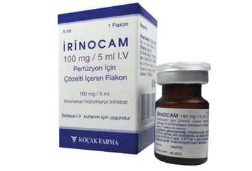 Irinocam 100 Mg/5 Ml Iv Perfuzyon Icin Cozelti Iceren Flakon  Fiyatı