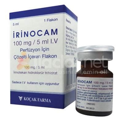Irinocam 100 Mg/5 Ml Iv Perfuzyon Icin Enjektabl Steril Solusyon Fiyatı