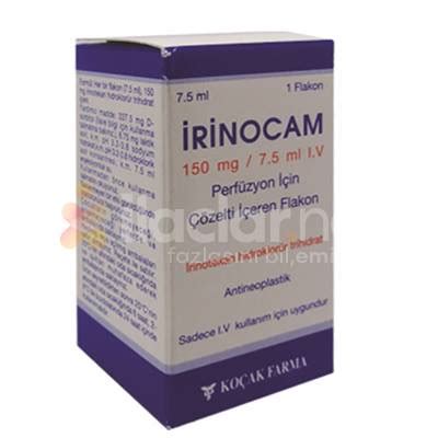 Irinocam 150 Mg/7.5 Ml Iv Perfuzyon Icin Enjektabl Steril Solusyon Fiyatı