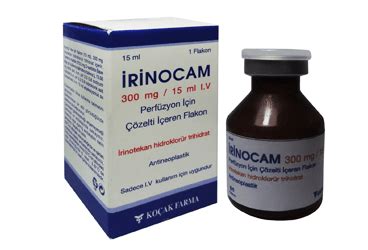 Irinocam 300 Mg/15 Ml Iv Perfuzyon Icin Cozelti Iceren Flakon Fiyatı