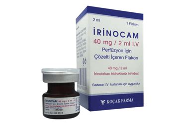 Irinocam 40 Mg/2 Ml Iv Perfuzyon Icin Cozelti Iceren Flakon