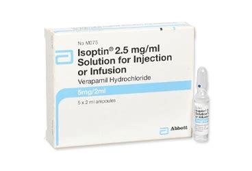 Isoptin 5 Mg/2 Ml Iv Infuzyon Icin Cozelti Iceren 5 Ampul