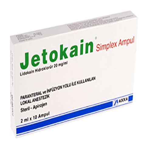 Jetokain 20 Mg/ml+0,0125 Mg/ml Enjeksiyonluk Cozelti
