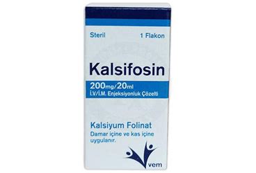 Kalsifosin 200 Mg/ 20 Ml I.v./ I.m. Enjeksiyonluk Cozelti