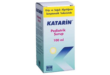 Katarin 120 Mg + 50 Mg +1 Mg/5 Ml Pediatrik Surup, 100 Ml