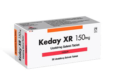 Keday Xr 150 Mg Uzatilmis Salimli 30 Tablet