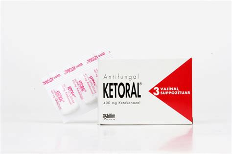 Ketoral 400 Mg Vajinal Supozituvar (3 Supozituvar)