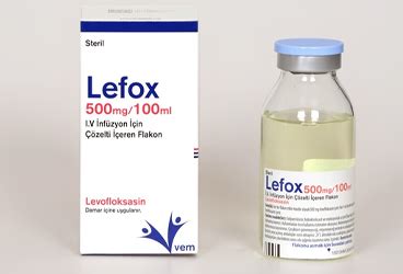 Lefox 500 Mg/100 Ml Iv Inf. Cozelti Icin Flakon Fiyatı