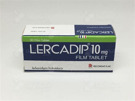 Lercadip 10 Mg 30 Film Tablet