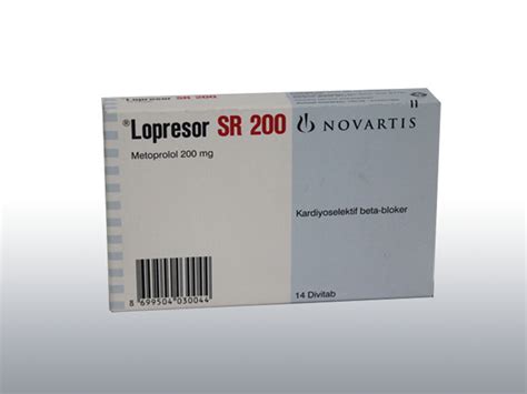 Lopresor-sr 200 Mg 14 Tablet