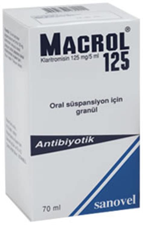 Macrol 125 Mg/5 Ml 70 Ml Suspansiyon